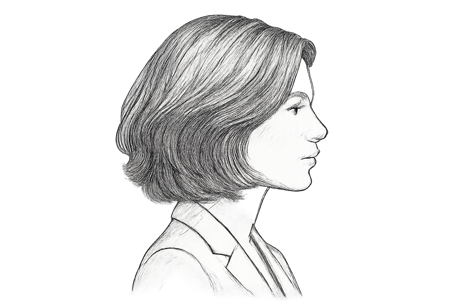 carré plongeant cheveux epais