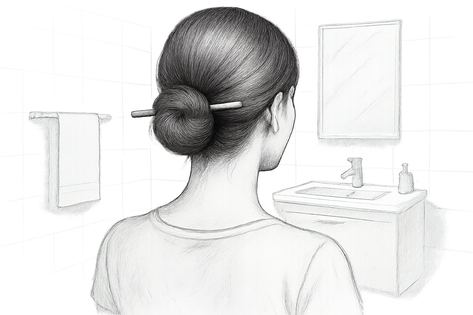 cheveux en pic
