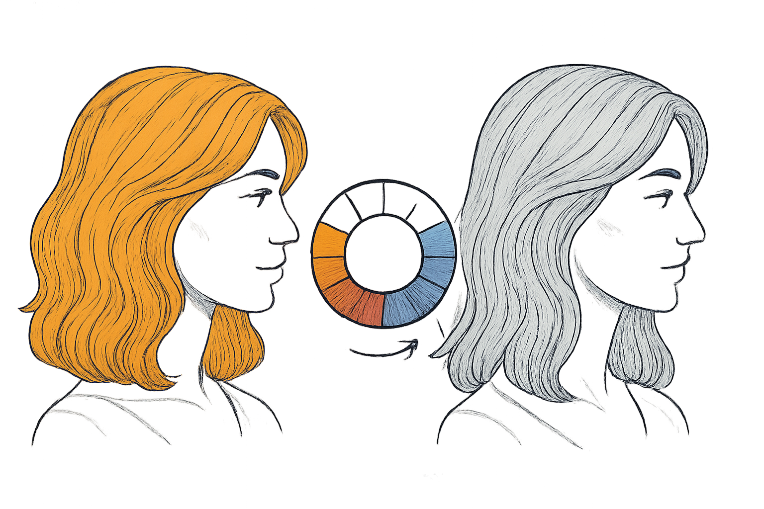 cheveux orange comment rattraper