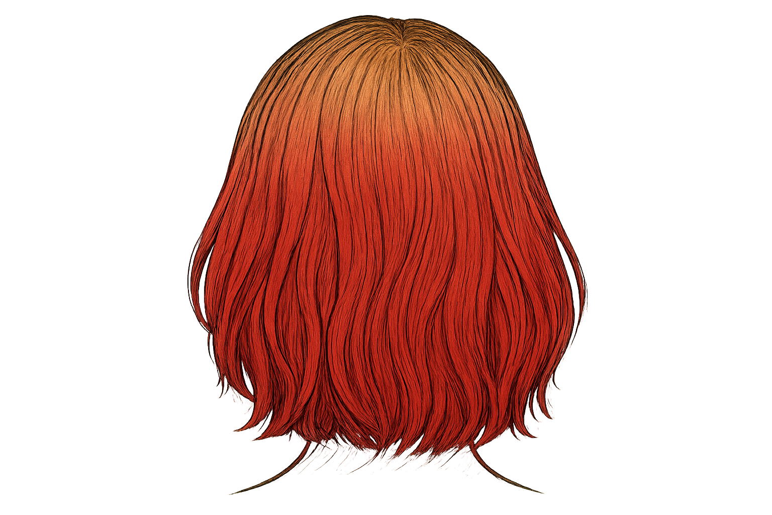 décolorer cheveux rouge