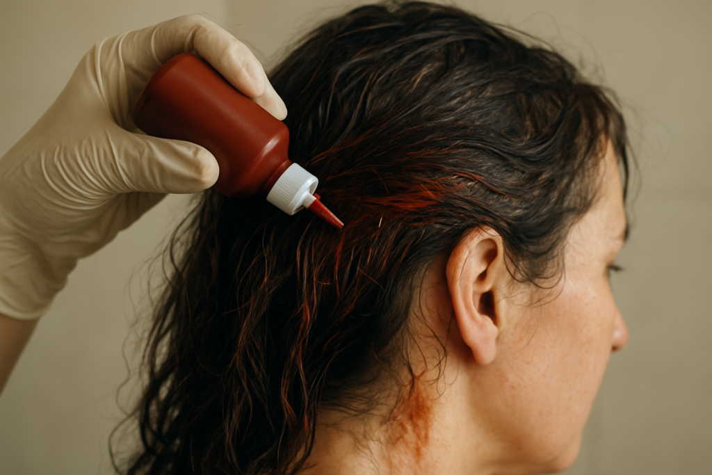 Effet betadine sur cheveux : sécheresse, irritation et risques pour les cheveux colorés