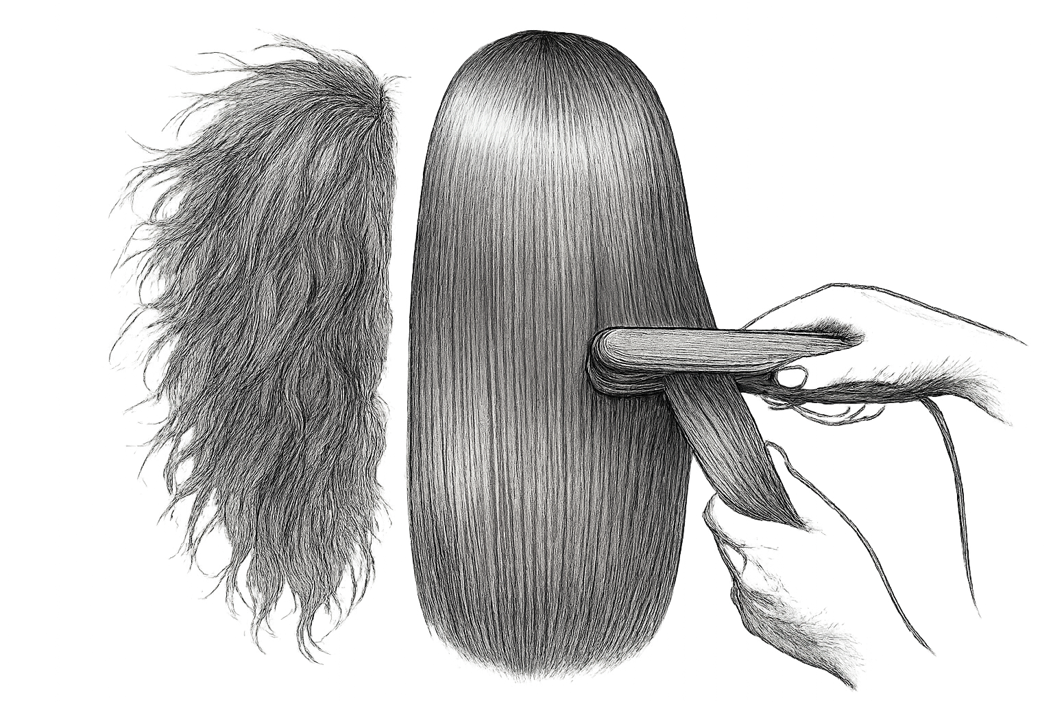 lissage bresilien sur cheveux abimés