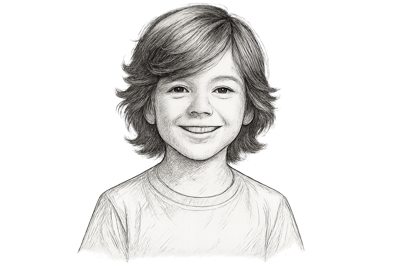 petit garcon cheveux long